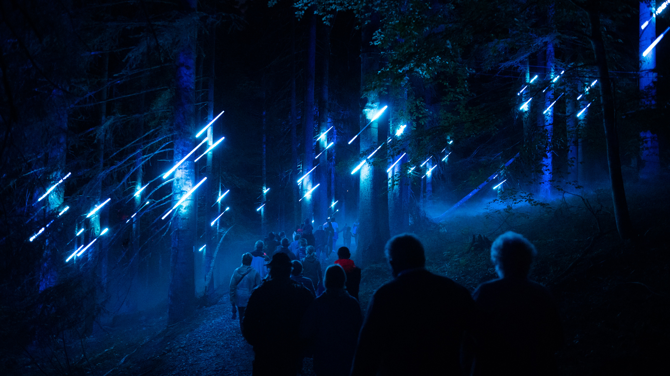 Moment Factory designed and installed Alta Lumina at Les Gets.
