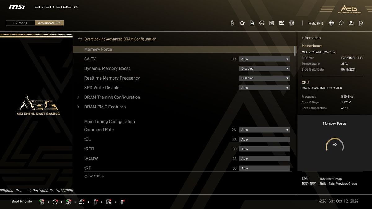 Firmware, Software and Test System - MSI MEG Z890 Ace motherboard