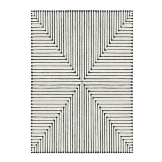 Black and white rug cut out 