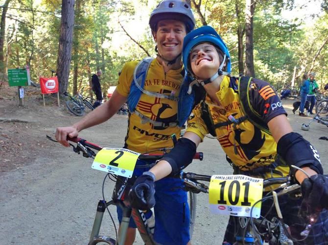 Syd and Macky at the end of the Santa Cruz Super Enduro