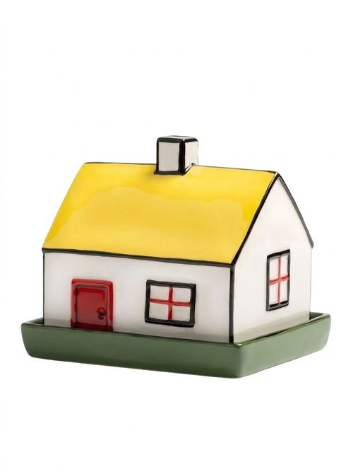 &k Amsterdam Haines House Butter Dish, Multi