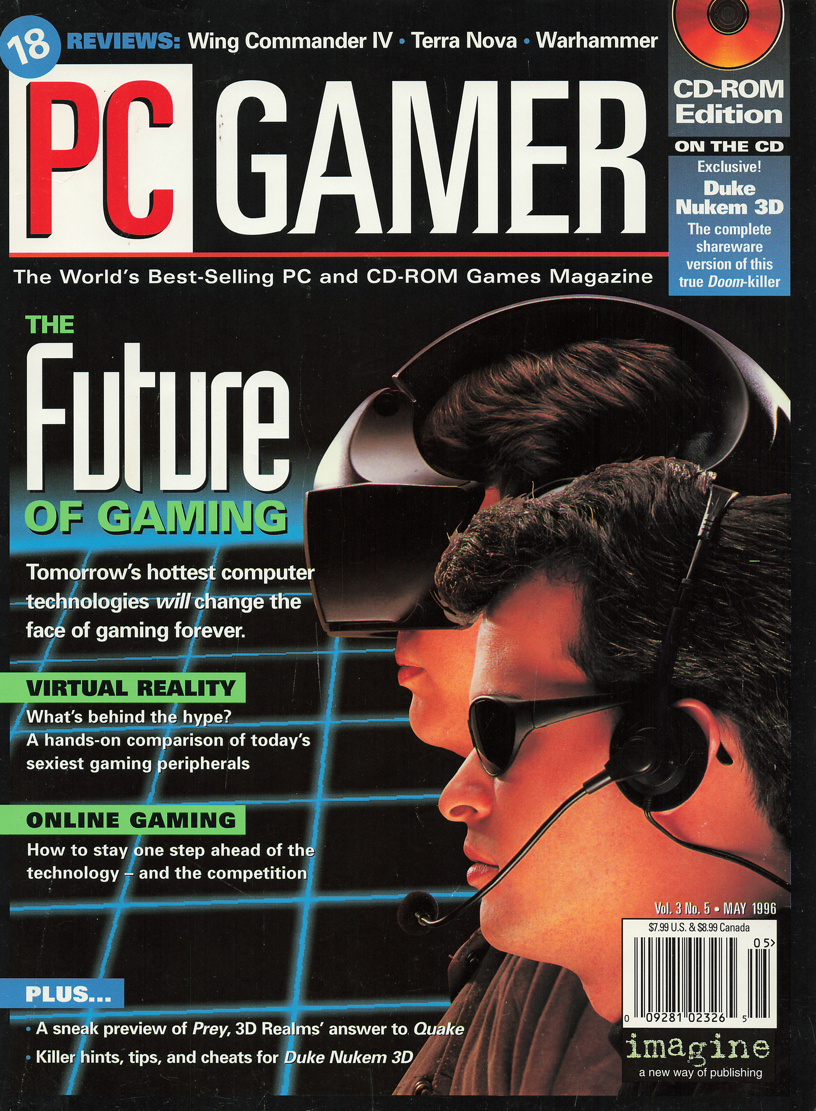 PC Gamer US issue #24 cover: The future of gaming