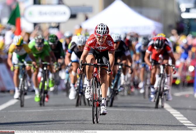 Tony Gallopin (Lotto Belisol) takes the stage 11 win.