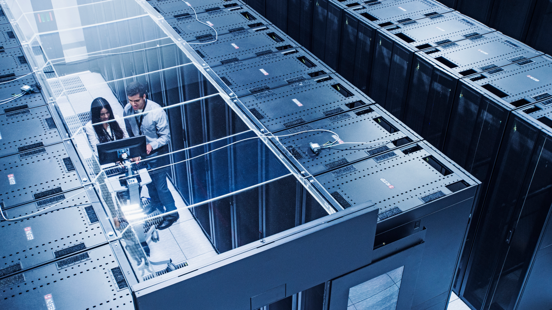 Dell AI data processing server room