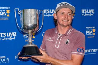 Cameron Smith holds trophy after winning Australian PGA Championship