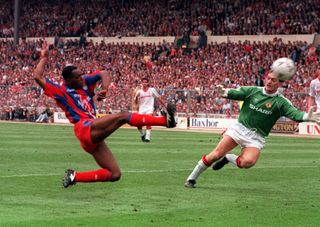 Crystal Palace substitute Ian Wright made an impact with two goals