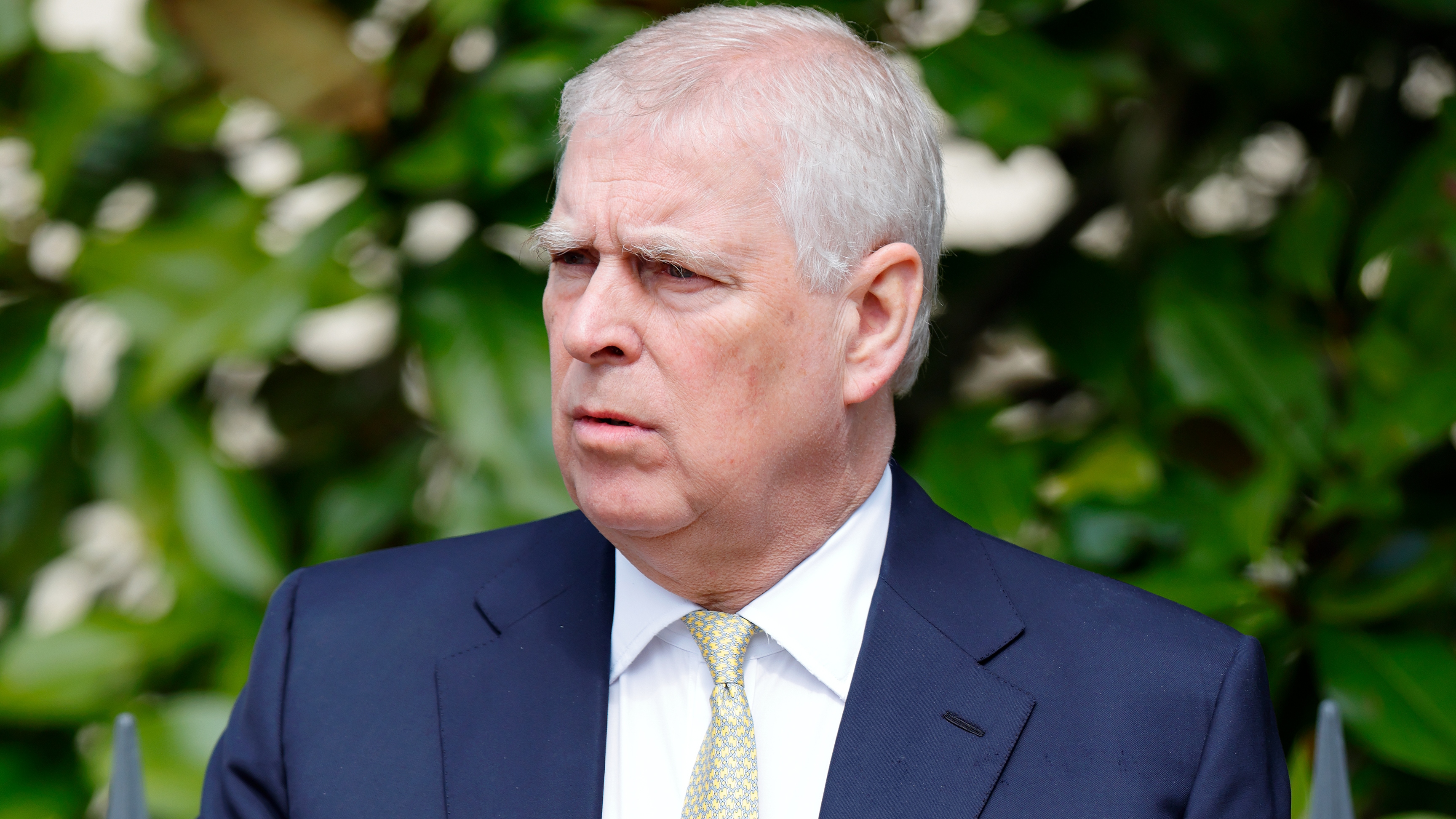 Former Prince Andrew attends the traditional Easter Sunday Mattins Service at St George's Chapel, Windsor Castle on April 20, 2025