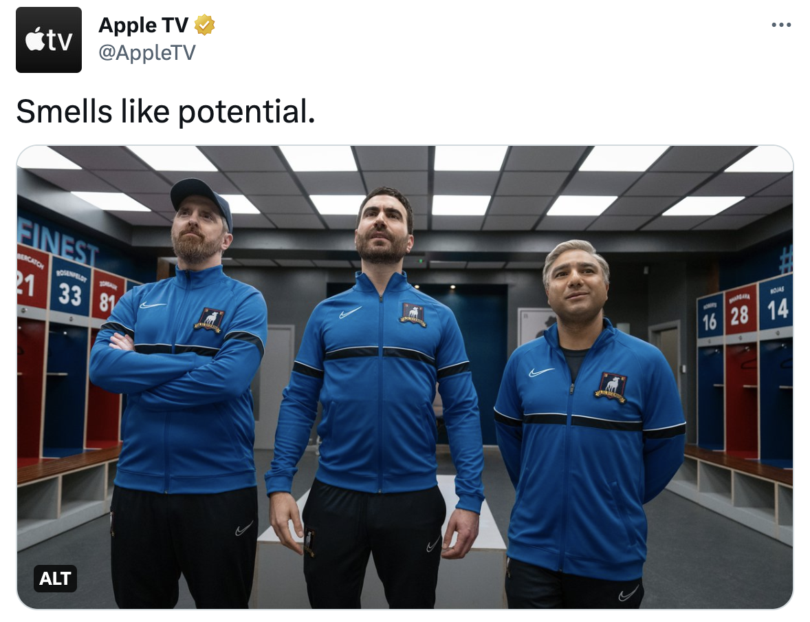A tweet from AppleTV reads: 
