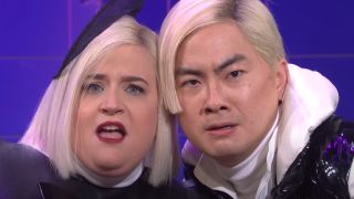 Aidy Bryant and Bowen Yang as the trend forcasters on Weekend Update.