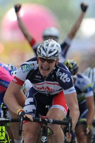 Andre Greipel (Lotto-Belisol) has just won stage 4 of the Tour de France in Rouen.