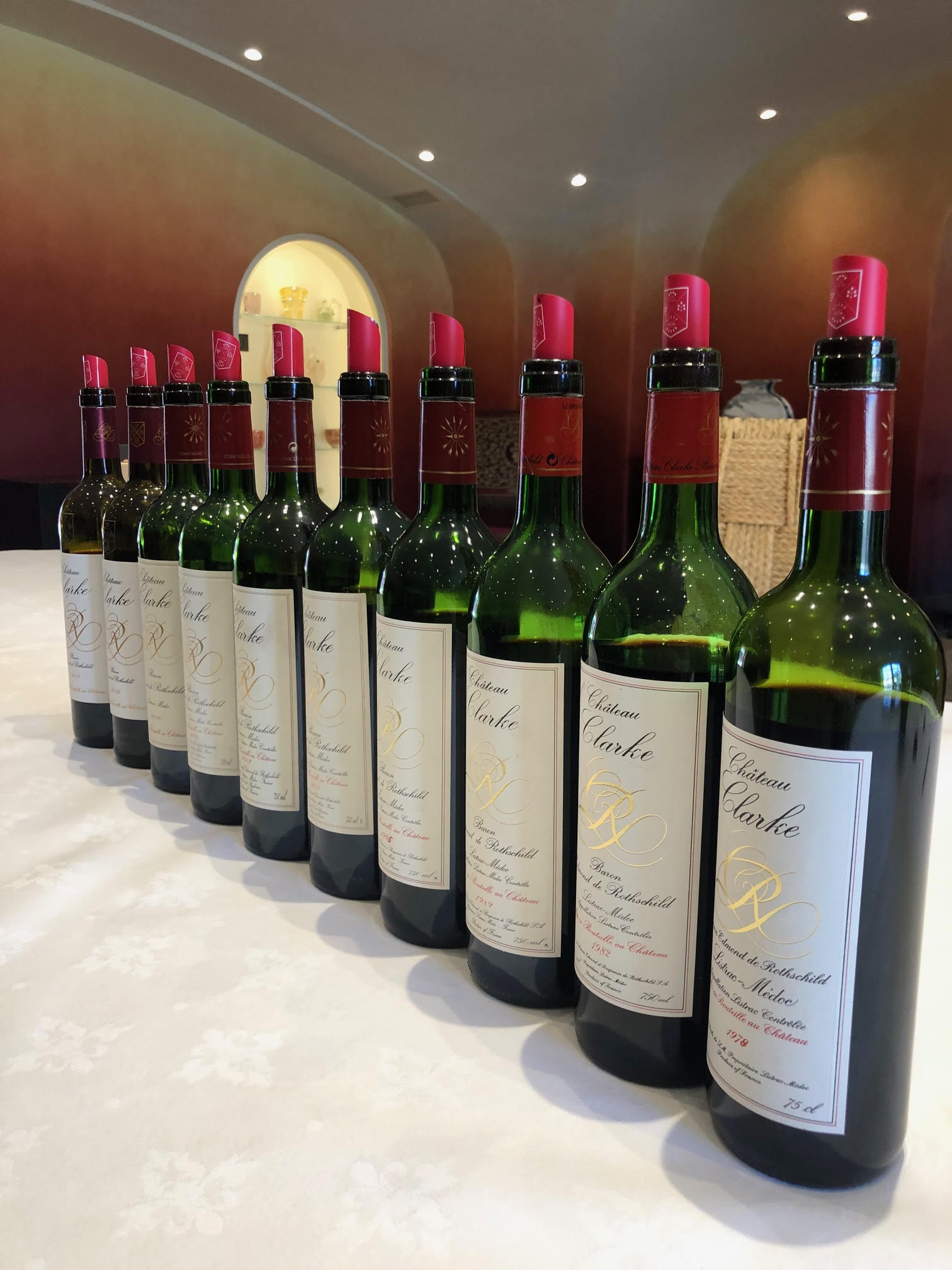 A vertical of Ch&amp;acirc;teau Clarke wines