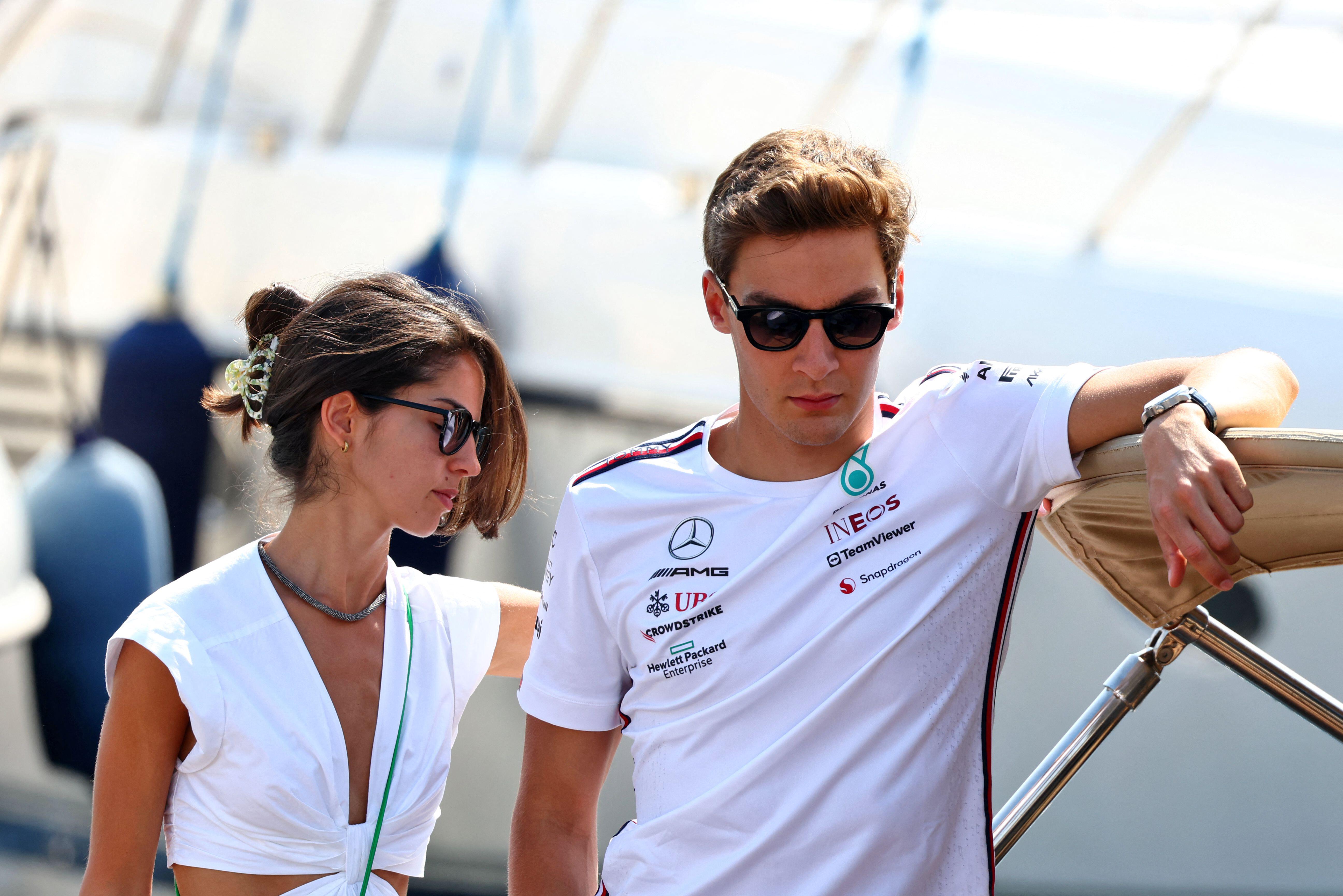 Carmen Mundt and George Russell