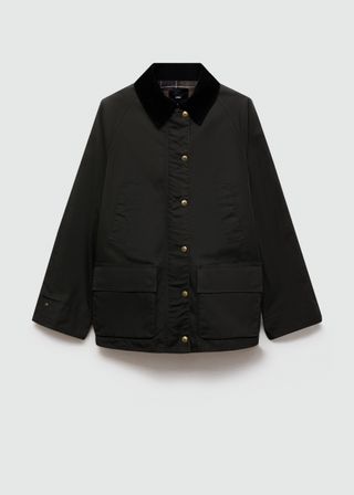 Waxed-Effect Short Parka - Women | Mango Usa