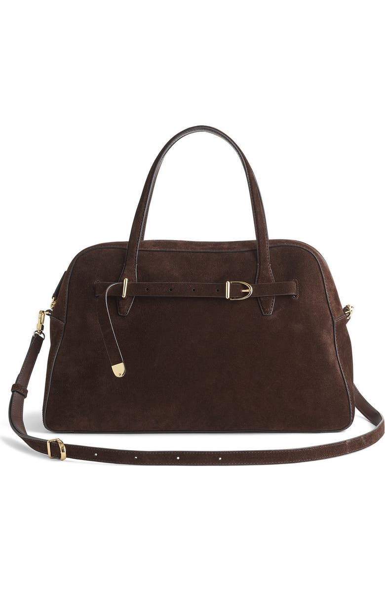 The Belted Suede Satchel