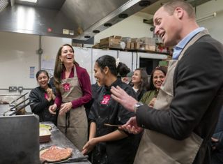Prince William cooking Indian food