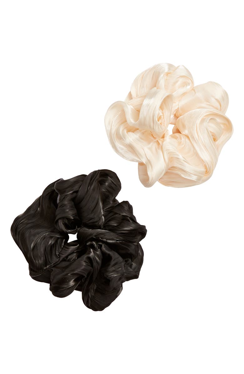 Assorted 2-Pack Oversize Satin Scrunchies