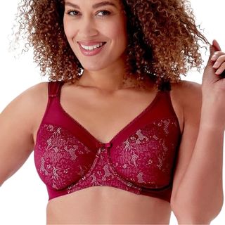 Berlei Beauty Minimiser Bra - Burgundy