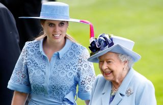 Princess Beatrice and Queen Elizabeth II attend day one of Royal Ascot