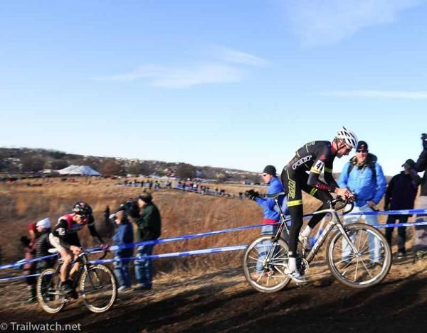 Ryan Trebon (LTS-Felt) leading Jeremy Powers up a climb