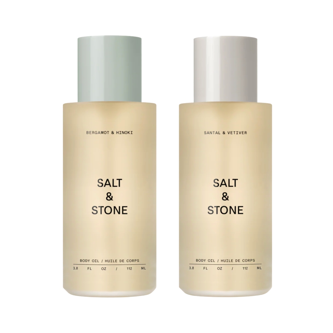 Salt &amp;amp; Stone Body Oils in Bergamot &amp;amp; Hinoki and Santal &amp;amp; Vetiver