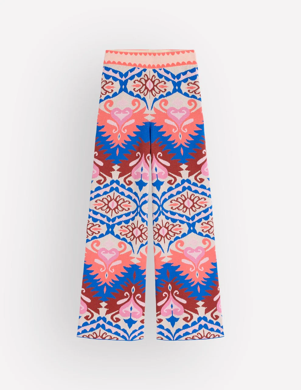 Jacquard Knitted Pants-Multi Aztec