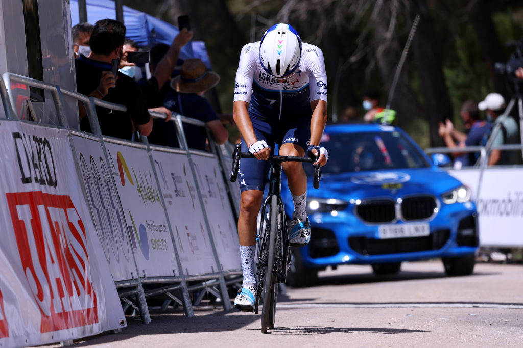 VILLARRODRIGO SPAIN MAY 20 James Piccoli of Canada and Team Israel StartUp Nation 3rd placeat arrival during the 67th Vuelta A Andalucia Ruta Del Sol 2021 Stage 3 a 17510km stage from Beas De Segura to Villarrodrigo 1151m VCANDALUCIA on May 20 2021 in Villarrodrigo Spain Photo by Gonzalo Arroyo MorenoGetty Images
