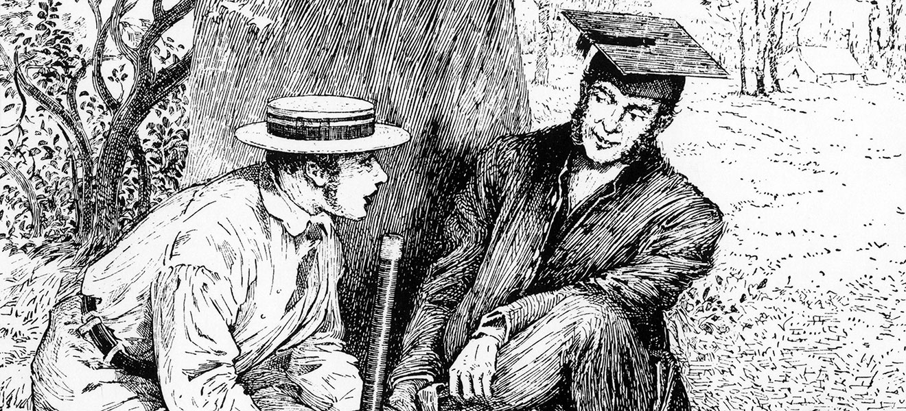 A 19th century illustration from Tom Brown&#039;s School Days by Thomas Hughes