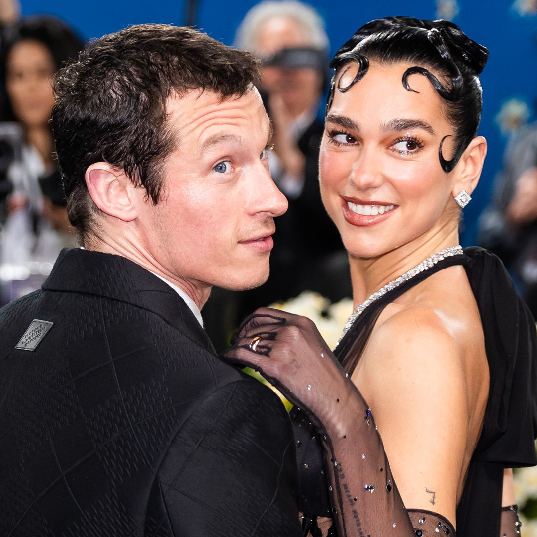 Dua Lipa and Callum Turner at the 2025 Met Gala.