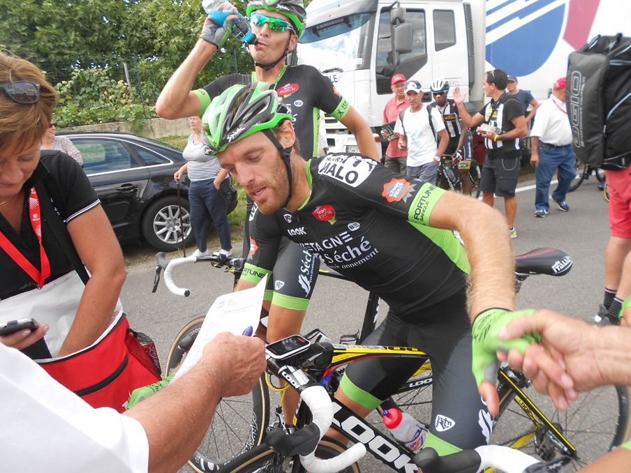 Arnaud G&eacute;rard after the finish