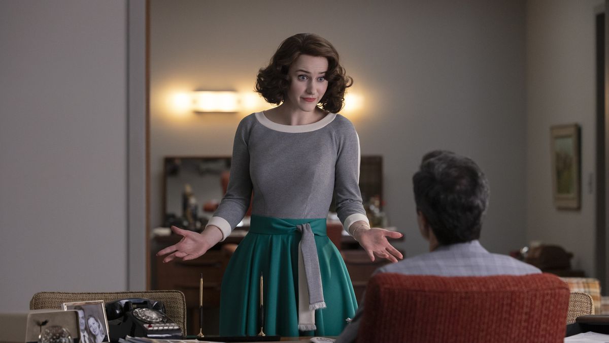 Rachel Brosnahan in The Marvelous Mrs. Maisel