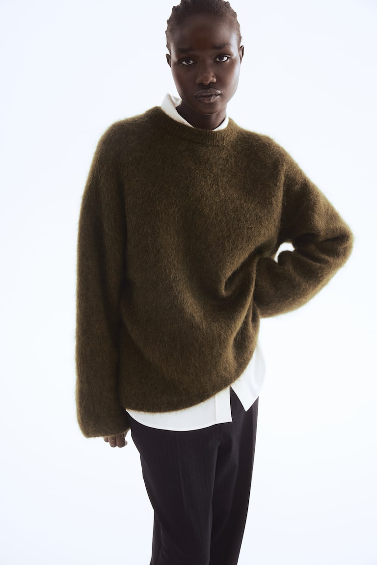 Oversized Mohair-Blend Jumper