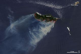 Wildfires on the Portuguese island of Madeira