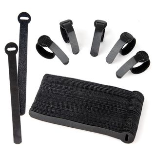 Pack of 60 black cable ties for cable management
