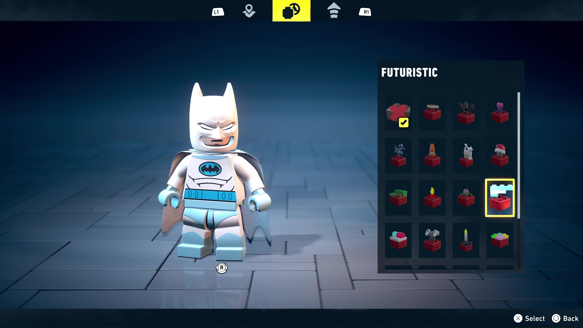 Futuristic Red Brick modifier in Lego Batman Legacy of the Dark Knight