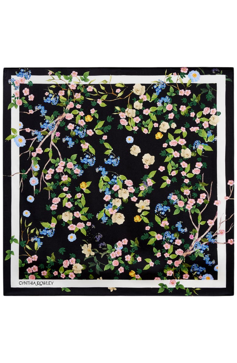 bloom silk scarf