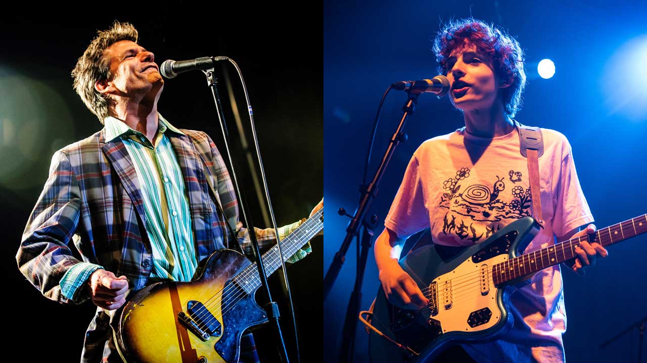 Paul Westerberg onstage in 2013 and Finn Wolfhard onstage in 2025