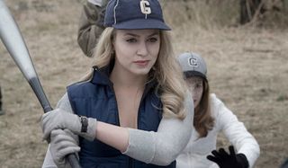Nikki Reed as Rosalie in Twilight baseball scene