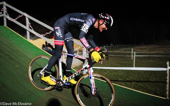 Brady Kappius (Clif Bar) descending the flyover