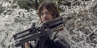 daryl in the snow the walking dead