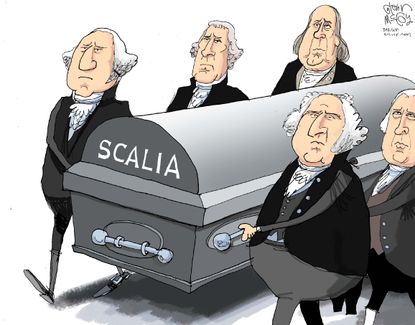 Editorial Cartoon U.S. Justice Scalia