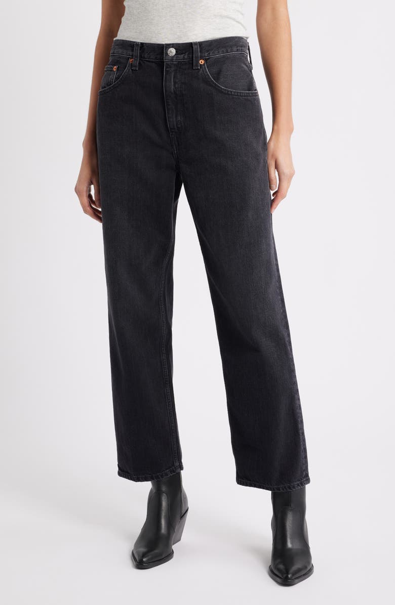 The Ollie Mid Rise Straight Leg Jeans