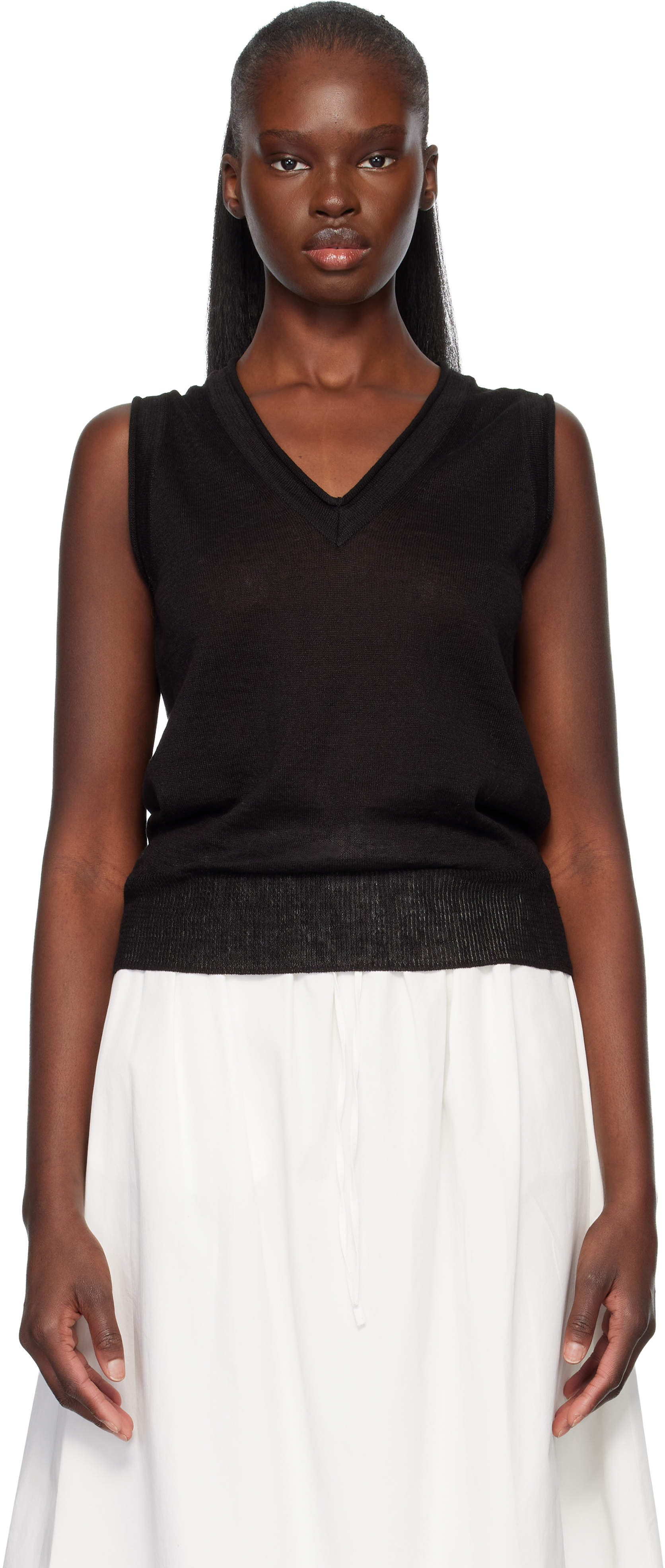 Black Dore Sleeveless Knit Top