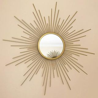 Gold Sunburst Wall Mirror 60x60cm