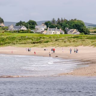 The Salthouse Hotel in Ballycastle North Ireland overlooking beach and sea