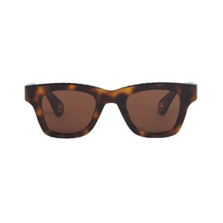 Pair of tortoiseshell Jacquemus sunglasses