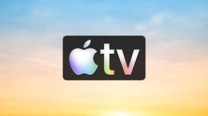 Apple TV on a sunset background