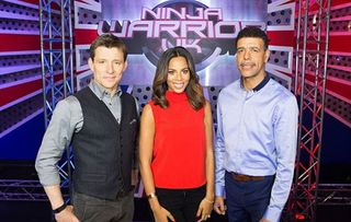 Rochelle Humes, Ben Shepherd and Chris Kamara