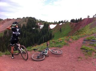 Product testing in Wasatch with Josh Huseby from Cannondale.
