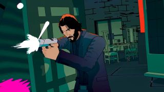 Screenshot from John Wick Hex trailer