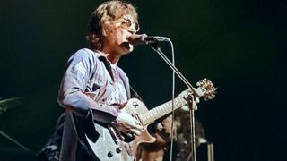 John Lennon performing a benefit concert in NYC, August 30, 1972